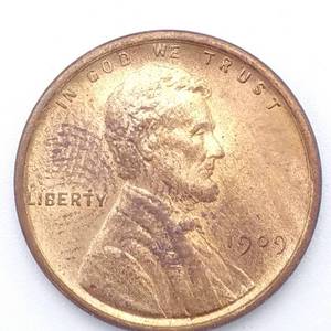 1909 VDB Lincoln Cent BU