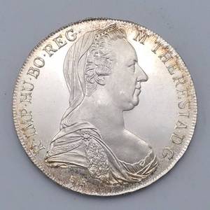 Austria Maria Theresa Thalar Trade Dollar 1780 restrike, Bullion 34 Oz Actual Silver Weight