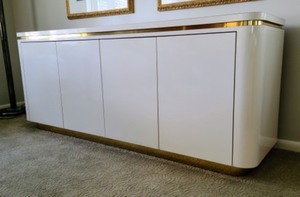 Beautiful White and Gold Contemporary Buffet