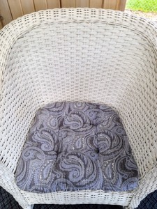 White Wicker Rocking Chair