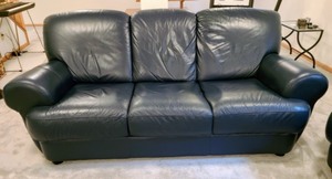 Dark Navy Sofa and Loveseat