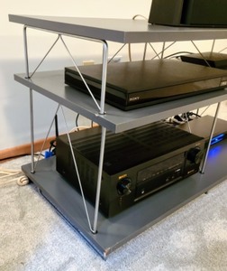 Grey Entertainment Stand