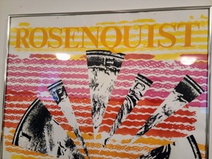 Framed Rosenquist Exhibit Poster