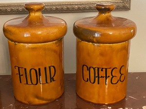 Five Piece Vintage Canister Set