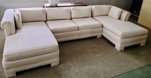 Beautiful Cream Textured Sectional
