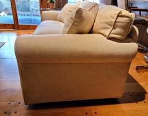 Taupe Textured Sofa