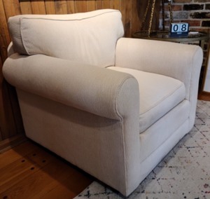 Taupe Textured Armchair