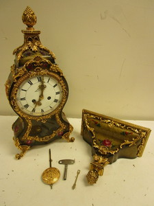 lot 503 image: W.A. SCHMIDT SCHLENENKER LOUIS XV STYLE CLOCK