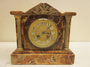 lot 509 image: JAPY FRERES MARBLE CLOCK