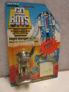 lot 623 image: VINTAGE GO-BOTS NIGHT RANGER ACTION FIGURINE - IN ORIGINAL PACKAGING