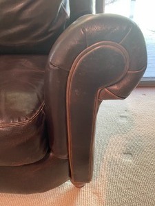 lot 251 image: Nesting Leather Couch