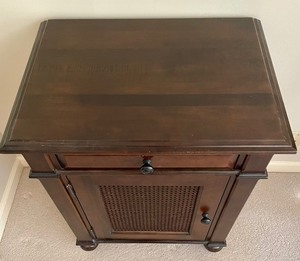 lot 2 image: Restoration Hardware Nightstand