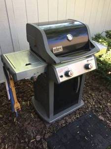 lot 135 image: Weber Spirit Propane 3 Burner Grill With Cover