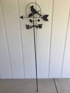 lot 138 image: Metal Cardinal Weather Vane
