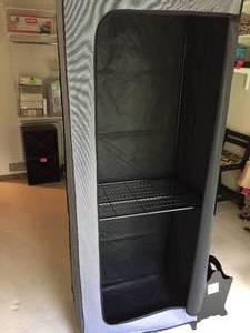 lot 156 image: Free Standing Enclosed Garment Rack
