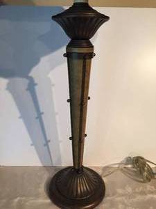 lot 170 image: Ornate Metal Table Lamp