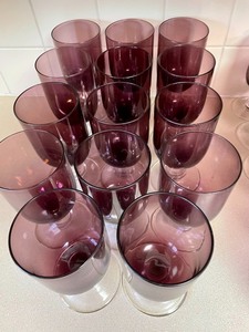 lot 56 image: Amazing Amethyst Stemware