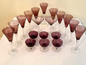 lot 101 image: Amethyst Stemware