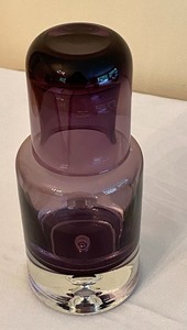 lot 108 image: Purple Glass Tumble Up Made in Poland