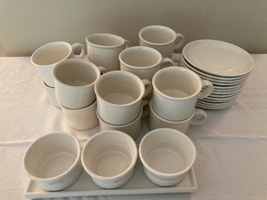 lot 177A image: Set of White Dish Ware made in England