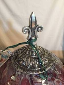 lot 350 image: Beautiful Glass Infusion Jar With Great Colors
