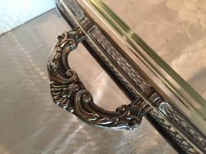 lot 365 image: Silver Plated Ornate Serving Tray