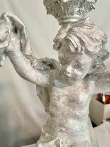 lot 330 image: Angel Statue and Vase