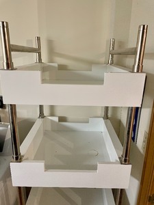 lot 316 image: White Shelving Unit