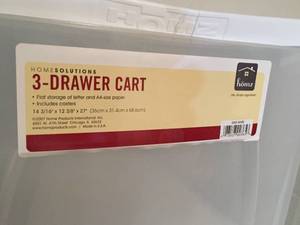 lot 385 image: Six 3 Drawer Plastic Storage Units
