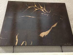 lot 397 image: Luke Phelps Elk Wall Mount Hanging