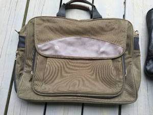 lot 405 image: Leather Duffle Bag and Canvas Attache