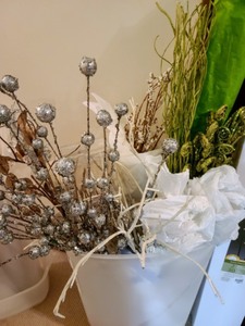 lot 436 image: Holiday Faux Foliage And Decor