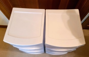 lot 438 image: Pair of Three Drawer Storage Containers