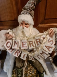 lot 447 image: Decorative Santa and Faux Trees