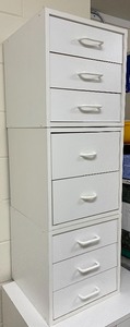 lot 427 image: 3 Storage Cubes with Drawers