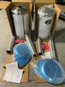 Lot of 2- Hampton Bay 48000 BTU Stainless Steel Patio Heater see pictures