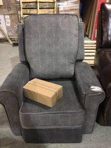 Lot of 2 recliners - one damaged see pictures