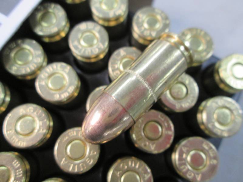 lot 49 image: Aguila Ammunition 9mm Luger Full Me...