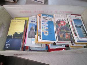lot 155 image: Mail Tray filled with Road Maps to ...