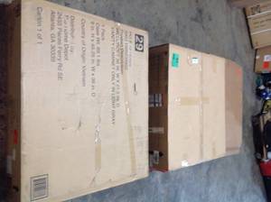 Lot of assorted cabinets and space saver customer returns see pictures