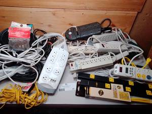 lot 88 image: SO Many Power Strips and Extension Chords