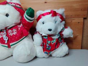 lot 89 image: 3 1990s Dayton Hudson Santa Bears