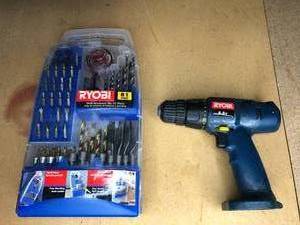 lot 1 image: Large Drill Bit Wireless Ryobi Set