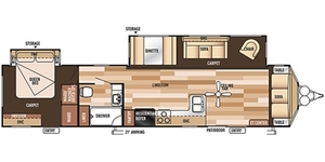 2016 Forest River Wildwood DLX Destination Trailer Camper