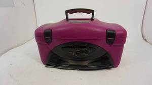 lot 19 image: Wild Vines Purple Cooler with Built-in Radio