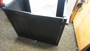 lot 85 image: Black Wooden Cabinet
