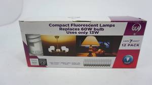 lot 94 image: Compact Flurescent Light Bulbs