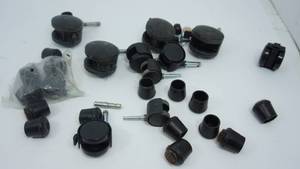 lot 97 image: Rubber Chair Leg Caps &  Miscellaneous Chair Casters