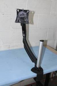 lot 46 image: Chief  Legrand K-Series KONTOUR Height Adjustable Column Clamp Computer Monitor Desk Mount