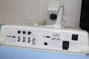 lot 72 image: Elmo EV-400AF Visual Presenter  Document Camera with Base & Top Lights - Includes Monitor & Cabling